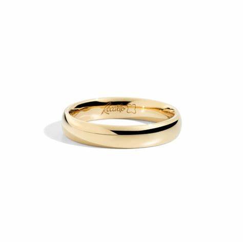 RECARLORecarlo W14FM001_GH - 21 Women's 18K Yellow Gold Wedding Band with Inner DiamondJEWELRYEcecile
