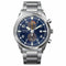 Citizen CA7028-81L Cronógrafo Eco-Drive para hombre, esfera azul, brazalete de acero inoxidable