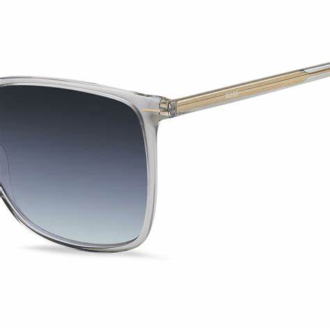 BOSS 1523/S KB7-GB Women's Sunglasses - Transparent Grey Frame, Grey Gradient Lenses
