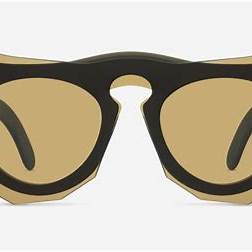 Marni ME612S 213 Women's Round Sunglasses - Havana Frame, Light Brown Lenses