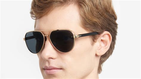 David Beckham DB 1128/G/S 06J/QT 59 Gafas de sol - Montura Habana dorada, lentes verdes