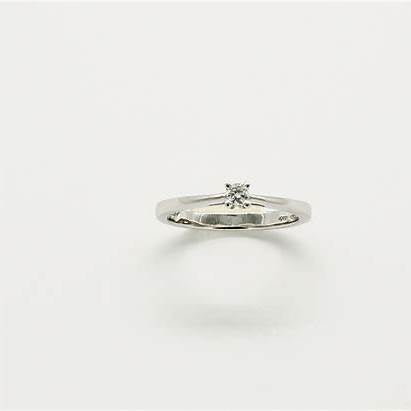 Miluna LID1417-D9 Anello da donna con diamante solitario in oro bianco 18 carati