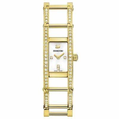 Swarovski 1186076 Reloj Indira Mujer - Acero inoxidable dorado, detalles de cristal