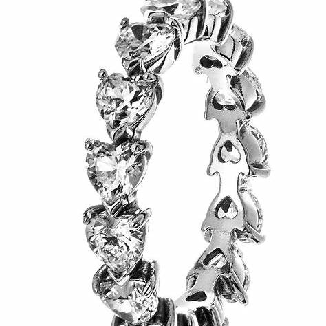 PANDORAPandora 193103C01 - 54 Row of Hearts Eternity Ring - Size 54BIJOUXEcecile