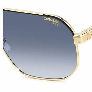 CARRERACarrera 1062/S 2M2 - 08 Unisex Sunglasses - Black/Gold Frame, Dark Blue Gradient LensesEYEWEAREcecile