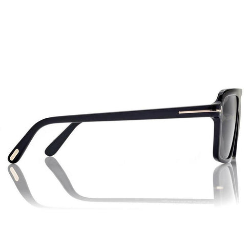 TOM FORDTom Ford Vincent FT1176/S 01A 56 – Black Acetate Pilot Sunglasses, 56 mm Grey Smoke Lenses, UV400 ProtectionEYEWEAREcecile