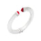 GIOVANNI RASPINIGiovanni Raspini 12284 Red Blade Bangle – Sterling Silver, Red CrystalsBIJOUXEcecile