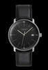 Junghans Max Bill Automatic Bauhaus Edition 027/4308.02 Men's Watch - 38mm Black Dial, Black Leather Strap