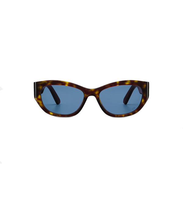 DIORDior 30 Montaigne B5U Cat - Eye Butterfly Sunglasses – Grey Lenses, Brown Acetate Frame with Gold CD HingeEYEWEAREcecile