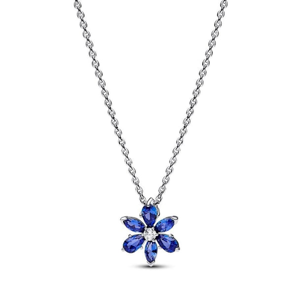 PANDORAPandora 392387C02 - 45 Sparkling Blue Herbarium Necklace – Sterling Silver, 45cmBIJOUXEcecile