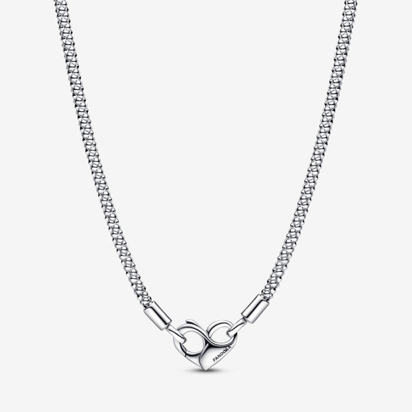 PANDORAPandora 392451C00 - 45 Moments Studded Chain Necklace – Sterling Silver, 45cmBIJOUXEcecile