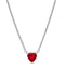 PANDORAPandora Sparkling Heart Halo Pendant Necklace 392542C01 - 45 - Sterling Silver, Red CrystalBIJOUXEcecile