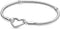 PANDORAPandora 599539C00 - 20 Heart Closure Snake Chain Bracelet – Sterling Silver, 20cmBIJOUXEcecile