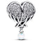 PANDORAPandora 792980C01 Sparkling Angel Wings & Heart Charm – Sterling Silver, CZ, OpalBIJOUXEcecile