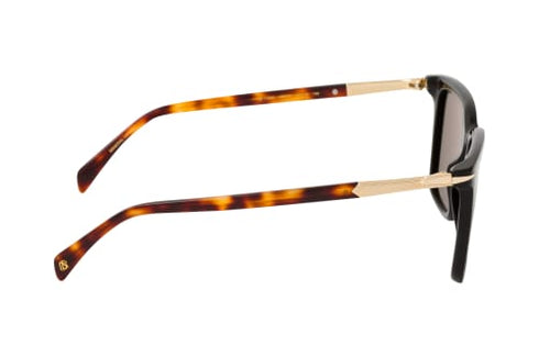 David Beckham DB 1130/S WR7/O7 53 Occhiali da sole - Montatura avana nero, lenti verdi
