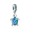 PANDORAPandora 798939C01 Sea Turtle Dangle Charm – Sterling Silver, Murano GlassBIJOUXEcecile