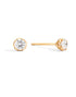 Recarlo E01PX001_G051 18K Yellow Gold Diamond Stud Earrings