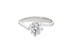 Recarlo R01SO195/051 Women's Solitaire Diamond Ring - 18K White Gold, 0.51ct