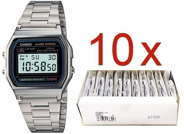 CASIO & VINTAGECasio Mod. Vintage Gent Silver **Pack 10 Pcs**WATCHESEcecile