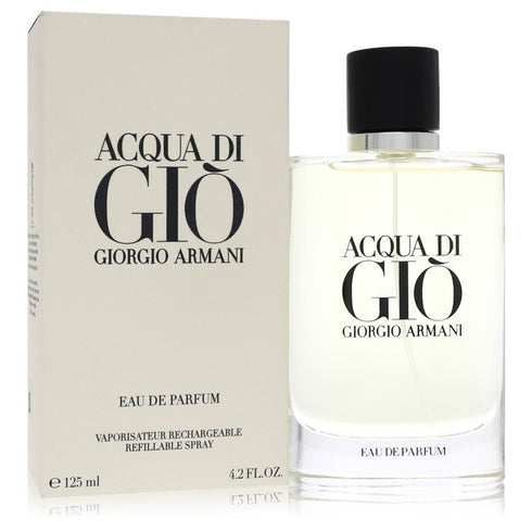 Acqua Di Gio Cologne By Giorgio Armani Eau De Parfum Refillable Spray - - 125 ml