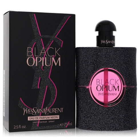 Black Opium Perfume By Yves Saint Laurent Eau De Parfum Neon Spray - - 75 ml