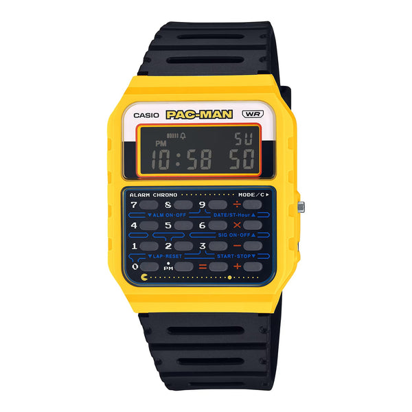 CASIO & VINTAGECasio Vintage CA - 53WPC - 1BER PAC - MAN Limited Edition Calculator Watch – Black Resin Strap, Yellow BezelWATCHESEcecile