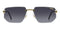 CARRERACarrera 1070/S Semi‑Rimless Rectangular Sunglasses – 60 mm Metal & PolyamideEYEWEAREcecile