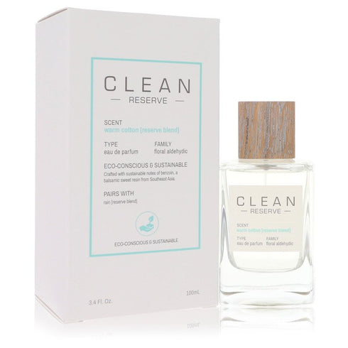 Clean Reserve Warm Cotton Perfume By Clean Eau De Parfum Spray - - 100 ml