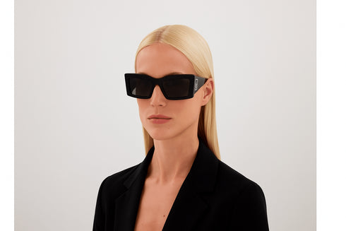 GUCCIGucci GG1842S Cat‑Eye Sunglasses – 53 mm Oversized Acetate, Interlocking GG LogoEYEWEAREcecile