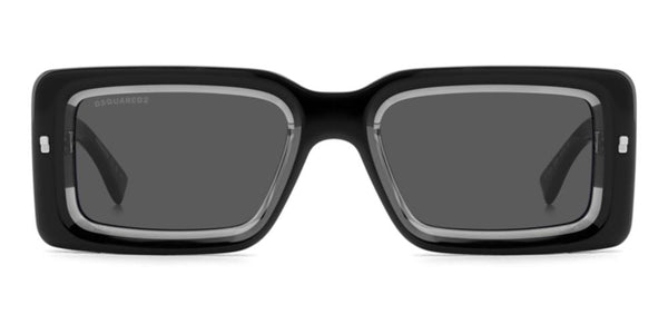 DSQUARED2Dsquared2 D2 0142/S 8079O Sunglasses – Black Frame, Grey Gradient LensesEYEWEAREcecile