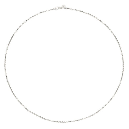 DODODoDo Essentials DCC5004CHAIN000AG46 Sterling Silver Necklace - 46cm Rolò ChainJEWELRYEcecile