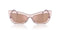 DOLCE & GABBANADolce & Gabbana DG4467B 31486X Women's Cat - Eye Sunglasses - Transparent Rose Frame, Light Brown Pink Mirror LensesEYEWEAREcecile