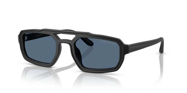 EMPORIO ARMANIEmporio Armani EA4240U 501787 Men's Sunglasses - Matte Black Frame, Dark Blue Lenses, 53mmEYEWEAREcecile