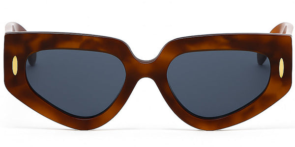 Loewe Anagram LW40160I Occhiali da sole da donna in acetato marrone - Cat-Eye geometrico da 51 mm