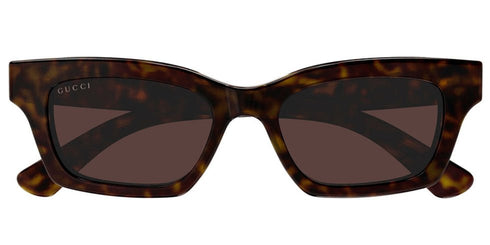 GUCCIGucci GG1790S Rectangular Cat‑Eye Sunglasses – 51 mm Acetate Frame, Grey LensesEYEWEAREcecile
