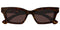GUCCIGucci GG1790S Rectangular Cat‑Eye Sunglasses – 51 mm Acetate Frame, Grey LensesEYEWEAREcecile