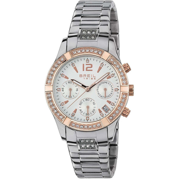 BREILBreil Tribe EW0426 C’Est Chic Women’s Chronograph – Rose Gold Bezel, Crystal AccentsWATCHESEcecile