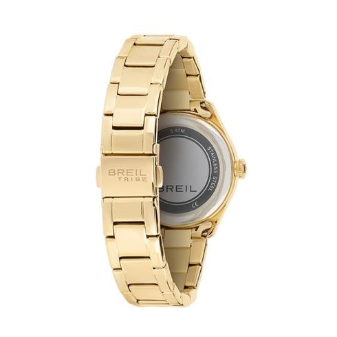 BREILBreil Tribe EW0724 Classic Elegance Women's Watch – Gold Steel, Olive Green Dial, Crystal AccentsWATCHESEcecile