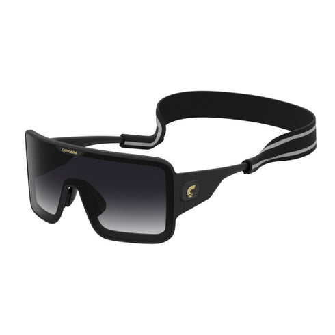 Carrera FLAGLAB 15 003/9O Unisex Sunglasses - Matte Black Frame, Dark Grey Gradient Lenses