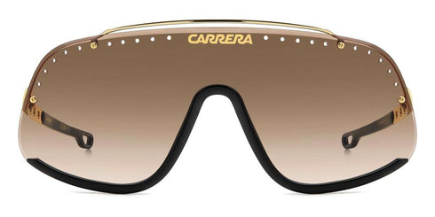 CARRERACarrera FLAGLAB 16 FG4/86 Unisex Sunglasses - Black and Gold Frame, Brown Gradient LensesEYEWEAREcecile
