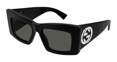 GUCCIGucci GG1842S Cat‑Eye Sunglasses – 53 mm Oversized Acetate, Interlocking GG LogoEYEWEAREcecile