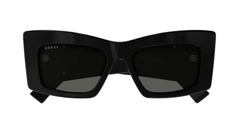 GUCCIGucci GG1842S Cat‑Eye Sunglasses – 53 mm Oversized Acetate, Interlocking GG LogoEYEWEAREcecile