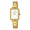 CASIO & VINTAGECasio LTP - V009G - 7EUDF Women's Watch – 38mm Gold - Tone Rectangular Case, White Dial, Stainless Steel Bracelet, Water ResistantWATCHESEcecile
