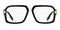 MARC JACOBSMarc Jacobs MARC 715 807 Men's Eyeglasses - Black Acetate Frame, Gold AccentsEYEWEAREcecile