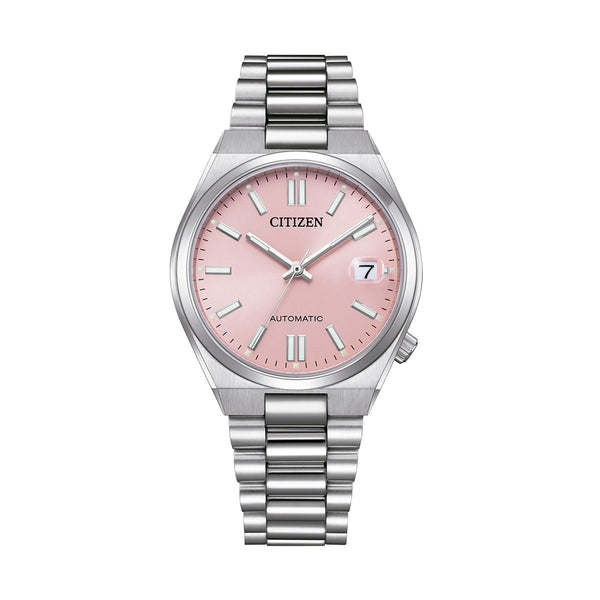 CITIZENCitizen Tsuyosa NJ0200 - 50Z – 37mm Pink Dial Automatic, Stainless Steel Bracelet Oris +12 Chrono24 +12 Chrono24 +12WATCHESEcecile