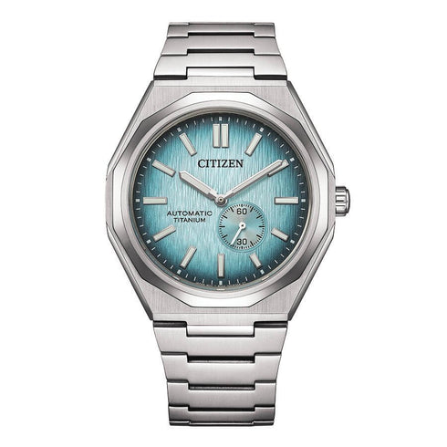 CITIZENCitizen Zenshin 60 NK5020 - 58L Auto Watch – Light Blue Dial, Super Titanium CaseWATCHESEcecile