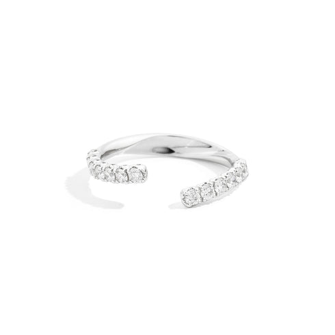 Recarlo R01FN003/055-12 Women's Diamond Ring - 18K White Gold, 0.55ct