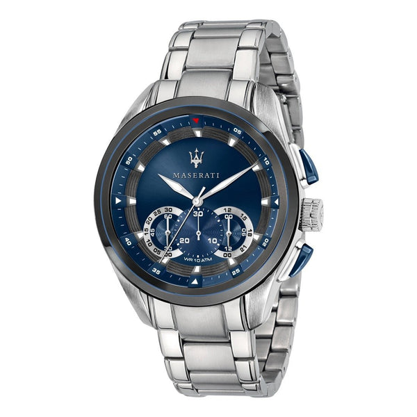 MASERATIMaserati R8873612014 Traguardo Chronograph – Blue Dial, 45mm, Stainless SteelWATCHESEcecile