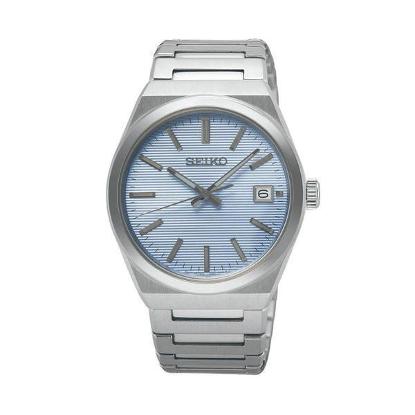 SEIKOSeiko SUR599P1 Men's Watch - Light Blue Dial, Sapphire Crystal, Steel BraceletWATCHESEcecile