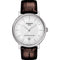 TISSOTTissot Carson Premium Powermatic 80 Men's Watch - Silver Dial, Brown Leather StrapWATCHESEcecile